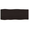 vidaXL Dessus de table bois massif trait&eacute; bordure assortie