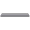 vidaXL &Eacute;tag&egrave;res murales flottantes 4 pcs gris 80x23,5x3,8 cm MDF