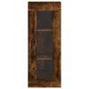 vidaXL Buffet haut Ch&ecirc;ne fum&eacute; 34,5x34x180 cm Bois d'ing&eacute;nierie