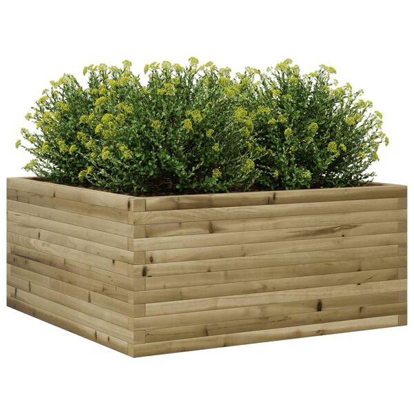 vidaXL Jardini&egrave;re 100x100x46 cm bois de pin impr&eacute;gn&eacute;