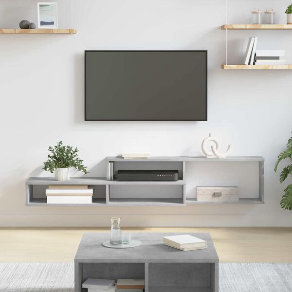 vidaXL SupportmuralpourTV 150x25x28,5cm Bois d'ing&eacute;nierie