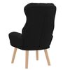 vidaXL fauteuil Noir 69 x 74 x 93 cm Tissu Sherpa
