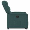 vidaXL Fauteuil inclinable vert fonc&eacute; tissu