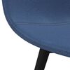 vidaXL Chaises &agrave; manger lot de 2 bleu tissu