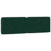 vidaXL Coussin de t&ecirc;te de lit vert fonc&eacute; 160 cm velours
