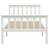 vidaXL Cadre de lit sans matelas blanc bois de pin massif 100x200 cm