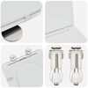 vidaXL Si&egrave;ge de toilette Blanc 47 x 36 x 3,4 cm Duroplast