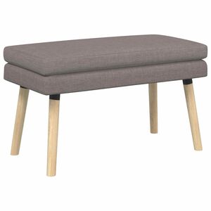 vidaXL Banc &agrave; double couche Taupe 80 x 40 x 47 cm Tissu