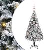 vidaXL Sapin de No&euml;l artificiel Blanc 120 cm PVC, Acier et Plastique