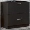 vidaXL Armoire d'&eacute;vier noir 59x37x59 cm bois d'ing&eacute;nierie