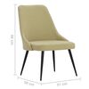 vidaXL Chaises &agrave; manger lot de 4 vert tissu