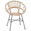 vidaXL Chaise de salle &agrave; manger 2 pcs Naturel 49 x 51 x 81 cm