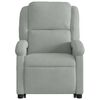 vidaXL Fauteuil inclinable &eacute;lectrique gris clair velours