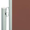 vidaXL Auvent lat&eacute;ral r&eacute;tractable de patio 200x600 cm Marron