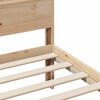 vidaXL Cadre de lit Marron 200 x 200 cm Bois d'ing&eacute;nierie