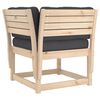 vidaXL Salon de jardin 7 pcs avec coussins Bois de pin massif