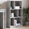 vidaXL Biblioth&egrave;que gris b&eacute;ton 57x28,5x107,5 cm bois d'ing&eacute;nierie