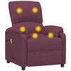 vidaXL Fauteuil de massage Violet Tissu