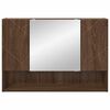 vidaXL Armoire Miroir Ch&ecirc;ne brun 80 x 17 x 55 cm Bois d'ing&eacute;nierie