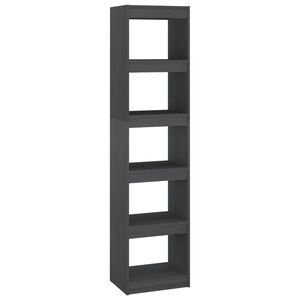 vidaXL Biblioth&egrave;que/S&eacute;parateur de pi&egrave;ce Gris 40x30x167,5 cm Pin massif