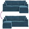 vidaXL Canap&eacute; Bleu 198 x 134 x 80 cm Velours