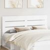 vidaXL T&ecirc;te de lit Blanc 200 cm Bois d'ing&eacute;nierie