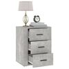 vidaXL Table de chevet Gris b&eacute;ton 50x36x60 cm Bois d'ing&eacute;nierie