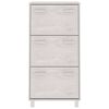 vidaXL Armoire &agrave; chaussures HAMAR Blanc 59,5x35x117 cm Bois de pin