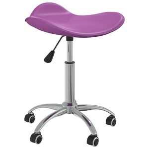 vidaXL Chaise &agrave; manger pivotante Violet Similicuir