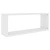 vidaXL &Eacute;tag&egrave;res murales cube 6 pcs Blanc 60x15x23 cm Bois d&rsquo;ing&eacute;nierie