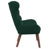 vidaXL fauteuil Vert fonc&eacute; 69 x 74 x 93 cm Velours
