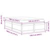vidaXL Lit avec matelas cire marron 120x190 cm bois massif de pin