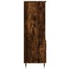 vidaXL Buffet haut Chêne fumé 40x36x110 cm Bois d'ingénierie