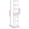 vidaXL Buffet haut ch&ecirc;ne sonoma 40x41x185 cm bois d'ing&eacute;nierie