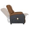 vidaXL Fauteuil de massage Taupe Similicuir et tissu