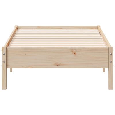 vidaXL Cadre de lit sans matelas 75x190 cm bois de pin massif