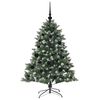vidaXL Sapin de No&euml;l artificiel Vert 120 cm PVC, plastique et acier