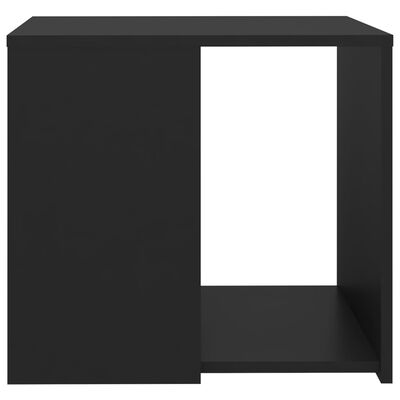vidaXL Table d'appoint Noir 50x50x45 cm Aggloméré