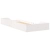 vidaXL Cadre de lit Blanc 80 x 210 cm Pin massif