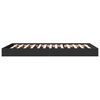 vidaXL Cadre de lit sans matelas noir 90x190 cm bois ing&eacute;nierie