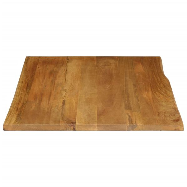 vidaXL Dessus de table 110x80x2,5 cm bord vivant bois massif manguier
