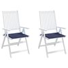 vidaXL Coussins de palette lot de 2 bleu marine 40x40x4 cm