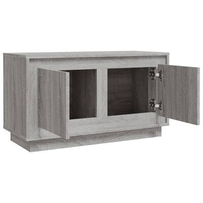 vidaXL Meuble TV sonoma gris 80x35x45 cm bois d'ingénierie