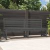 vidaXL Banc de jardin gris 201,5 cm bois massif de pin