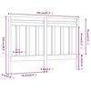 vidaXL T&ecirc;te de lit Marron miel 166x4x100 cm Bois massif de pin
