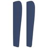 vidaXL T&ecirc;te de lit avec oreilles Bleu 103x23x118/128 cm Tissu