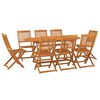 vidaXL Ensemble &agrave; manger de jardin 9 pcs bois massif d'acacia