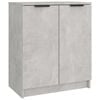 vidaXL Armoire &agrave; chaussures Gris b&eacute;ton 59x35x70 cm Bois d'ing&eacute;nierie