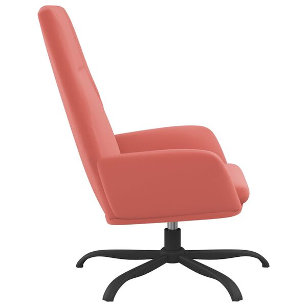 vidaXL Chaise de relaxation Rose Velours