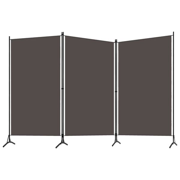 vidaXL Cloison de s&eacute;paration 3 panneaux Anthracite 260x180 cm